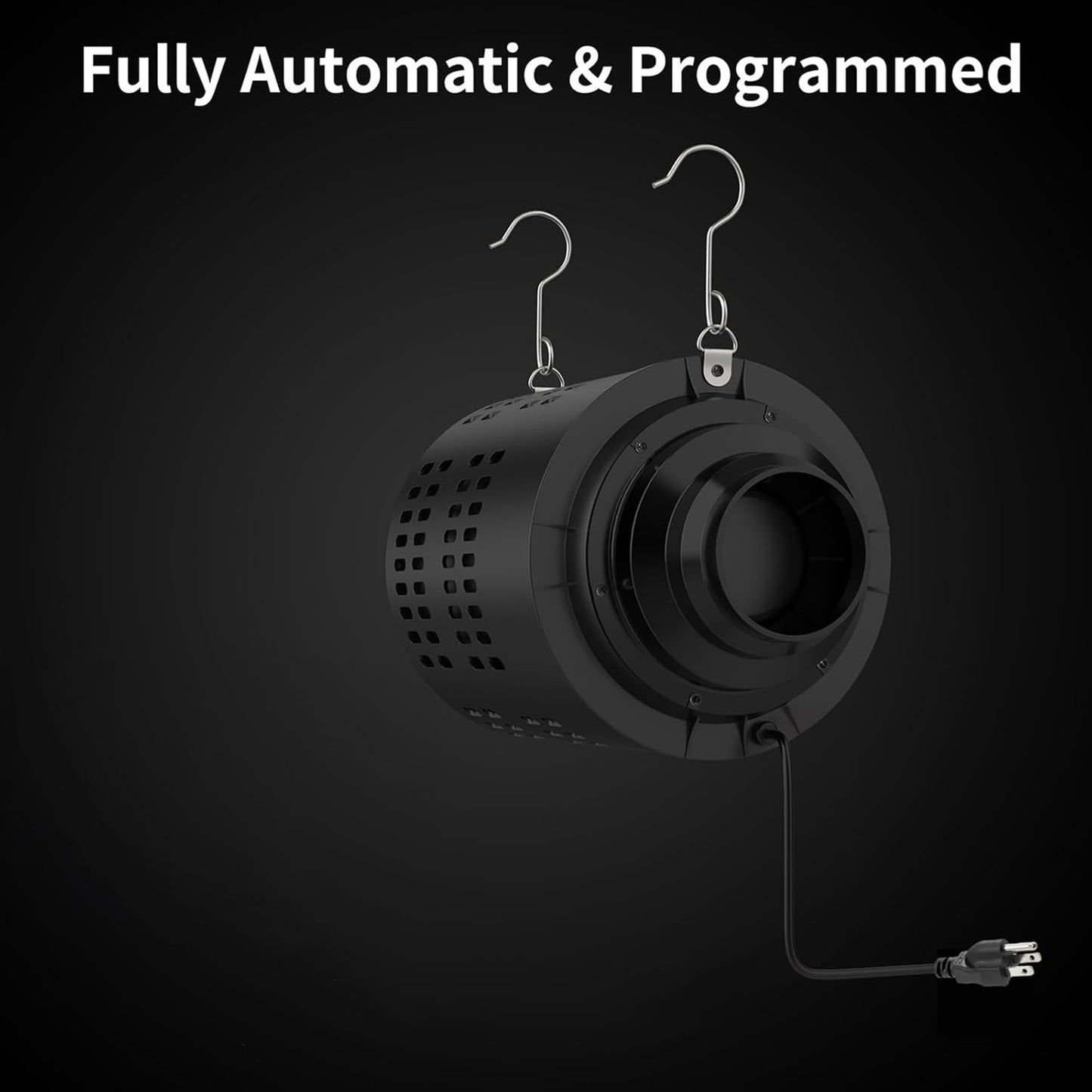 RDJ Bouns Inline Fan with Carbon Filter Kit, Compatible with 4"/5"/6" Ducts,10 Speed Control Recyclable Carbon Filtration, Quiet, Grow Tent, Hydroponics, Indoor Gardening, Pet Room