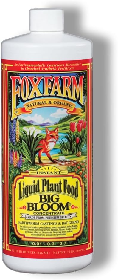 Fox Farm Liquid Nutrient Soil Trio- Pints: Big Bloom, Grow Big, Tiger Bloom (Pack of 3-16 oz. Bottles)