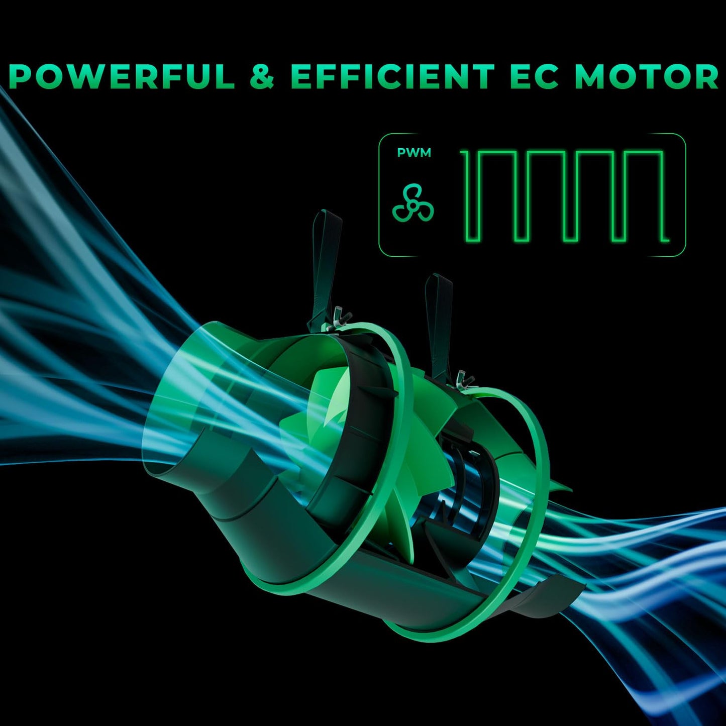 MARS HYDRO iFresh 4 Inch Smart Inline Fan Combo, with Variable Speed Controller, for Heating Cooling Booster, Grow Tents