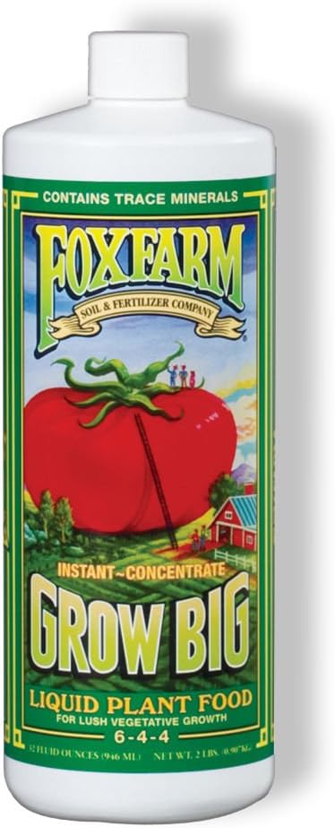 Fox Farm Liquid Nutrient Soil Trio- Pints: Big Bloom, Grow Big, Tiger Bloom (Pack of 3-16 oz. Bottles)