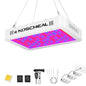 KOSCHEAL KS1200 LED Grow Light Full Spectrum, Plant Grow Light with Veg & Bloom Switch for Hydroponic Indoor Plants LED Grow Lamp with Daisy Chain, Output 130W±5%