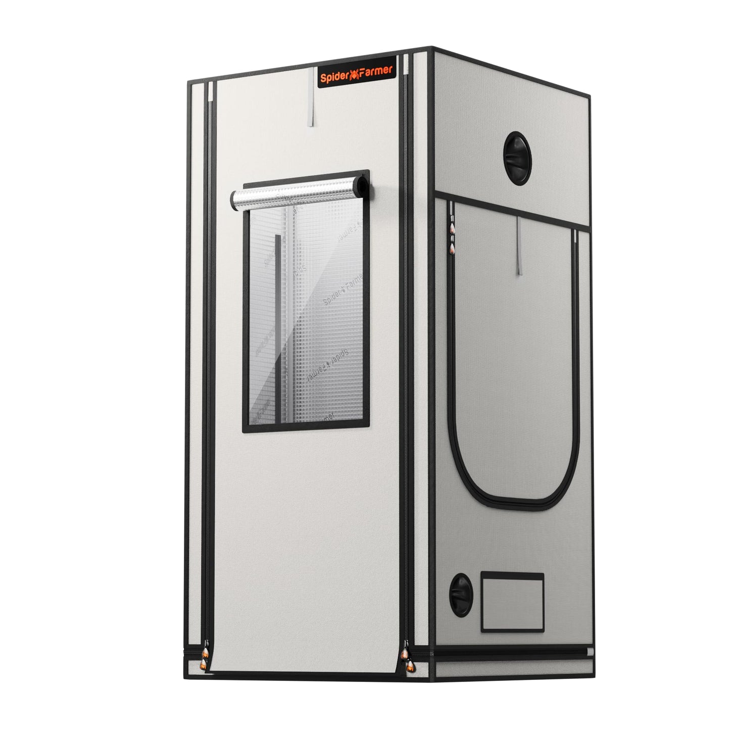 Spider Farmer Pro Series 2x2x6 Grow Tent, 24"x24"x72" with Roll-up Door, Observation Window Floor Tray, 2000D Thicken Mylar Canvas, 2x2 for Hydroponic Indoor Growing for SF1000, SF1000, SE1500, G1500